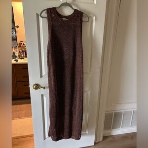 a new day Sleeveless Knit Maxi Dress in Brown